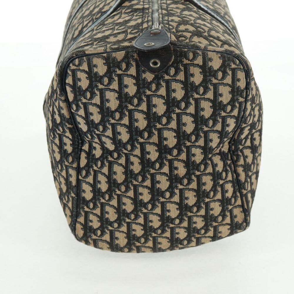 Christian Dior Trotter Canvas Boston Bag Navy Silver Auth 161273 - Picture 6 of 16